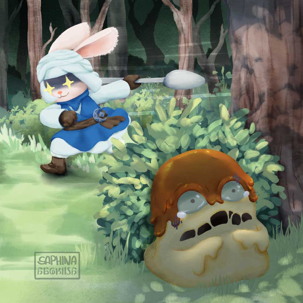 BySaphi's tweet photo. Umm... Puddingway??? OH GAWD 😱
(Thank you, Reddit commenter, for the idea ❤️)
#FFXIV #FF14 #ffxivfanart #FF14art #FinalFantasyXIV #FINALFANTASY14 #puddingway #loporrit #digitalart #illustration https://t.co/UJra5To5vq