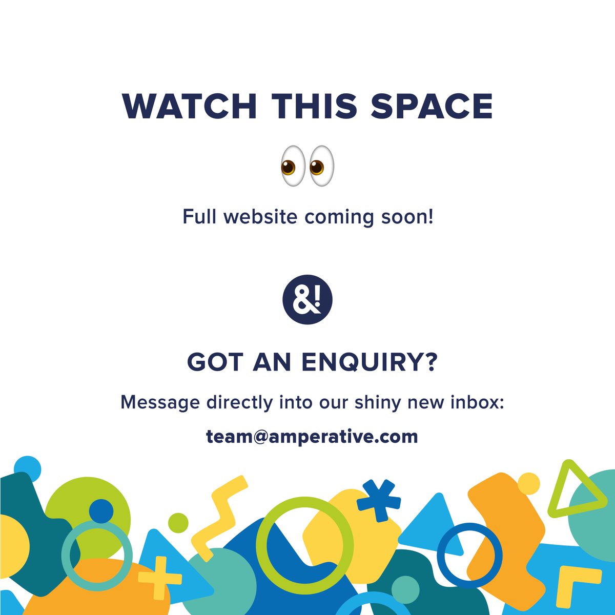 IT’S HERE!  
We are proud to say we’re Amperative.

This has been a long time in the making, and we’re so excited to share it with you.
Today we launch as a new full service agency with the combined strengths of both Worthers and Hullo Creative.

#launchday #brandlaunch #dayone