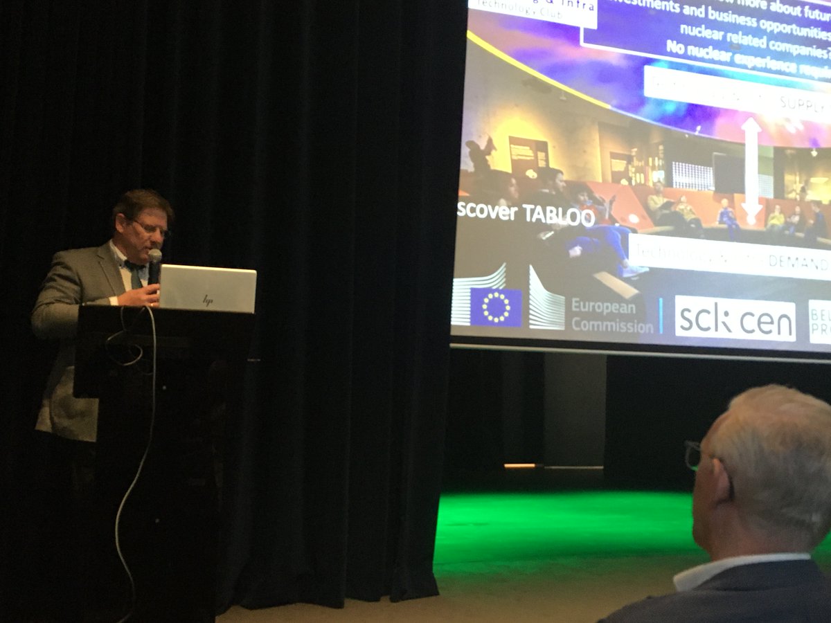 Meer dan 150 geïnteresseerden nemen deel aan de informatiesessie over toekomstige projecten en overheidsopdrachten in de regio Mol-Dessel. 
Belgoprocess, NIRAS, SCK en JRC lichten hun plannen en investeringen toe voor toekomstige infrastructuurwerken. Plaats van gebeuren:@Tabloo