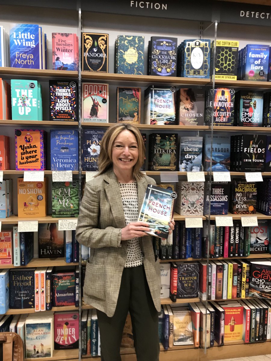 Thanks so much everyone for all the publication day wishes! The French House is out! Feeling quite emotional back in ⁦<a href="/WaterstonesPicc/">Waterstones Piccadilly, London</a>⁩ where I used to meet my ⁦<a href="/cbcreative/">Curtis Brown Creative</a>⁩ writing group 💙💙