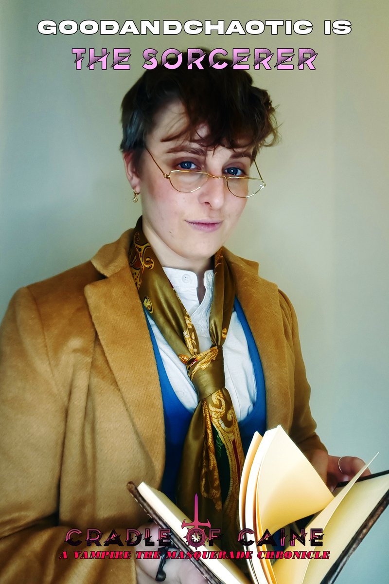 NoblemanNick's tweet photo. Bound by blood and beset by enemies on all sides, a new pack rises to wield the fractured Sword of Caine. Meet Arthur. 

Cradle of Caine, a #Sabbat #VtM Chronicle based in Philadelphia premieres MAY 10th at 9PM EST over on https://t.co/LTEoqhm18h

#Vamily #TTRPG https://t.co/ZtDvsiUFuO