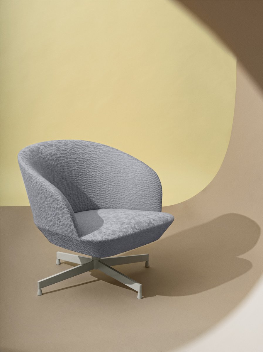IPJLondon's tweet photo. We are really enjoying the compact yet sleek Oslo Lounge Chair from @muutodesign  - Classic sculptured lines combined with simple functionality make for a great combination. 
#furniture #furnituredesign #designinspiration #interiordesign #formvsfunction #loungechair #swivelchair https://t.co/hxuSnJQblG
