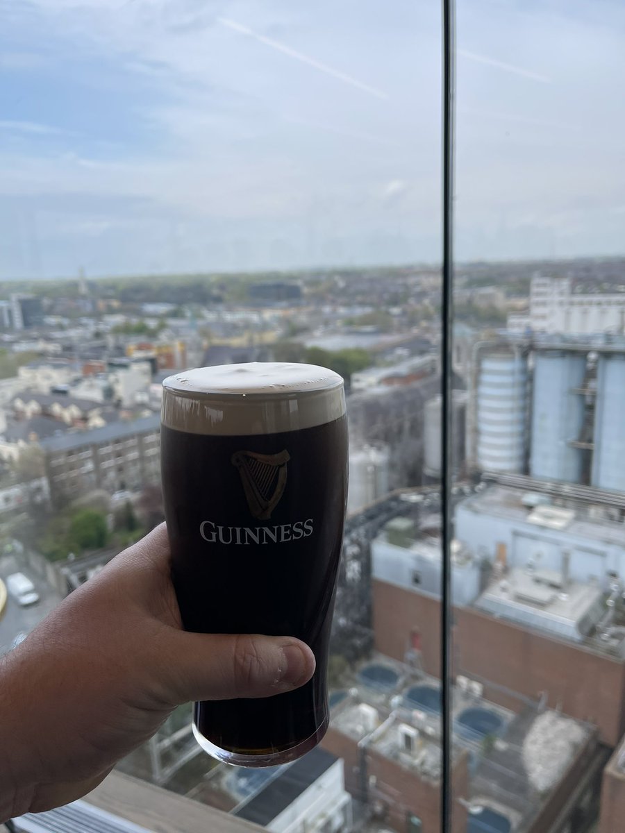 LarderCotswold's tweet photo. #dublinwatch #punchestownpints good start to the day straight into the Guinness Store house, still haven’t found much cake mind 😬#cakehunter #punchestown #dublin #pints https://t.co/h7KDDI2Ycy