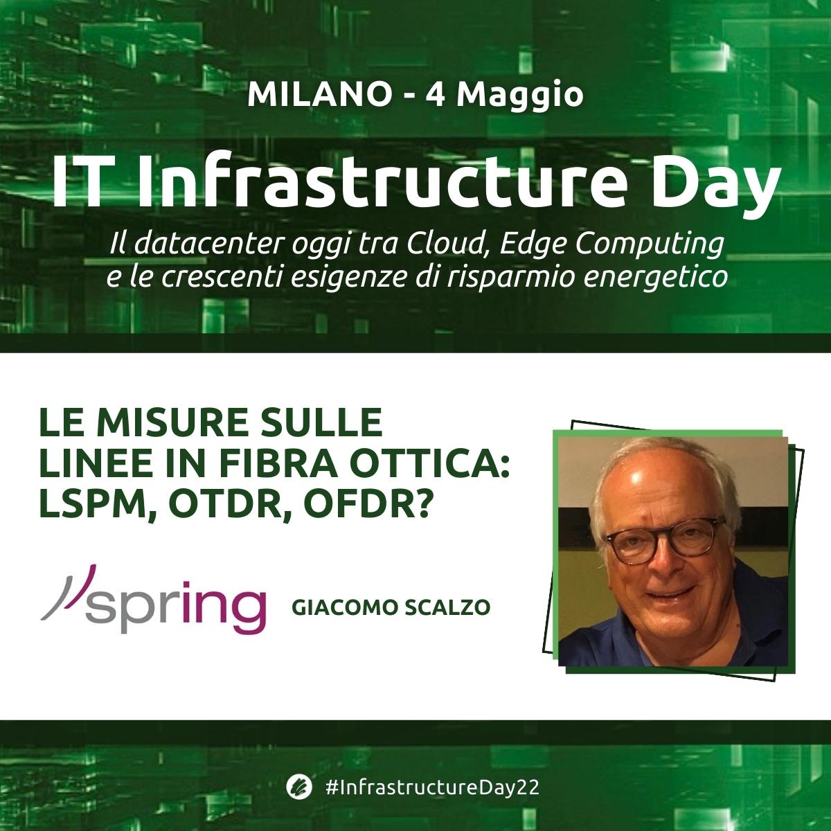 soiel_it's tweet image. Strumenti, tecniche, procedure per misurazioni di attenuazione e lunghezza secondo le indicazioni degli standard e le esigenze di precisione dei moderni impianti ottici? Con Giacomo Scalzo @Spring_CW
📌#InfrastructureDay22 MILANO 4 Maggio soiel.it/eventi/2022/IT…
#DataCenter