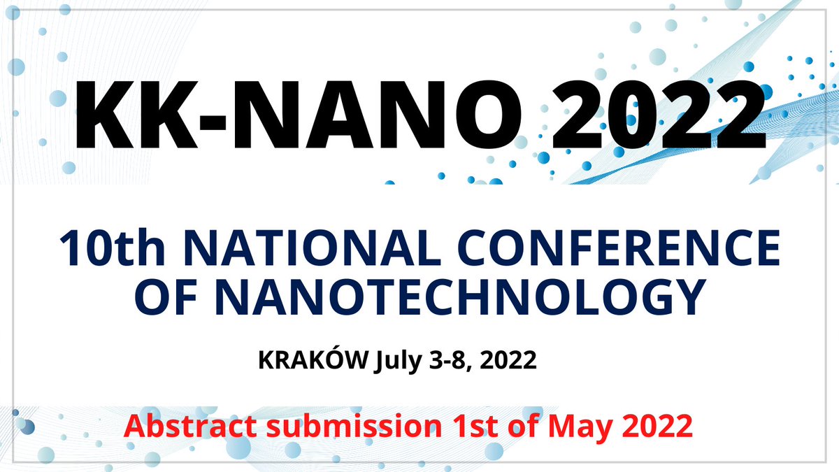 PREVAC on Twitter: "PREVAC will be one of the exhibitors at the KK-NANO 2022 National Nanotechnology Conference in Krakow, Poland. ? The deadline for submitting abstracts is May 1! Read more: https://t.co/e4dPOxA4qE