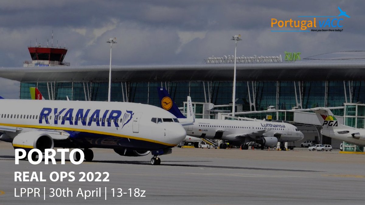 There are still some slots available for booking! Make sure you select your preferred flight before slots run out!

You can do so at realops.portugal-vacc.org and join us on April 30th for a great afternoon of flying in and out of Porto!

<a href="/vatsim/">VATSIM</a> <a href="/VATEUD/">VATSIM Europe Division</a>