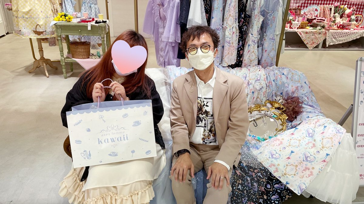 高い品質Axes femme kawaii ラベンダー マリアンヌワンピース タグ付
