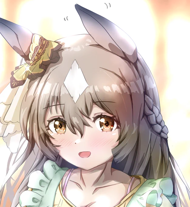 #今月描いた絵を晒そう 
#絵柄が好みって人にフォローされたい 
#ウマ娘 
今月のダイヤちゃん。 