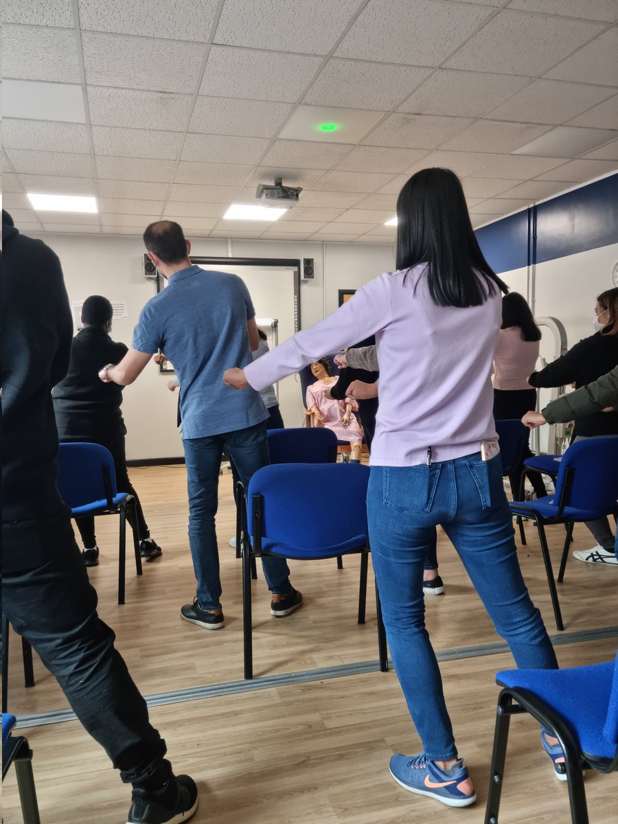 Our latest cohort of overseas colleagues learning Manual Handling weight transfer techniques!
<a href="/sashnhs/">SASH NHS Trust</a> <a href="/sashpdteam/">SASH PD Team</a>