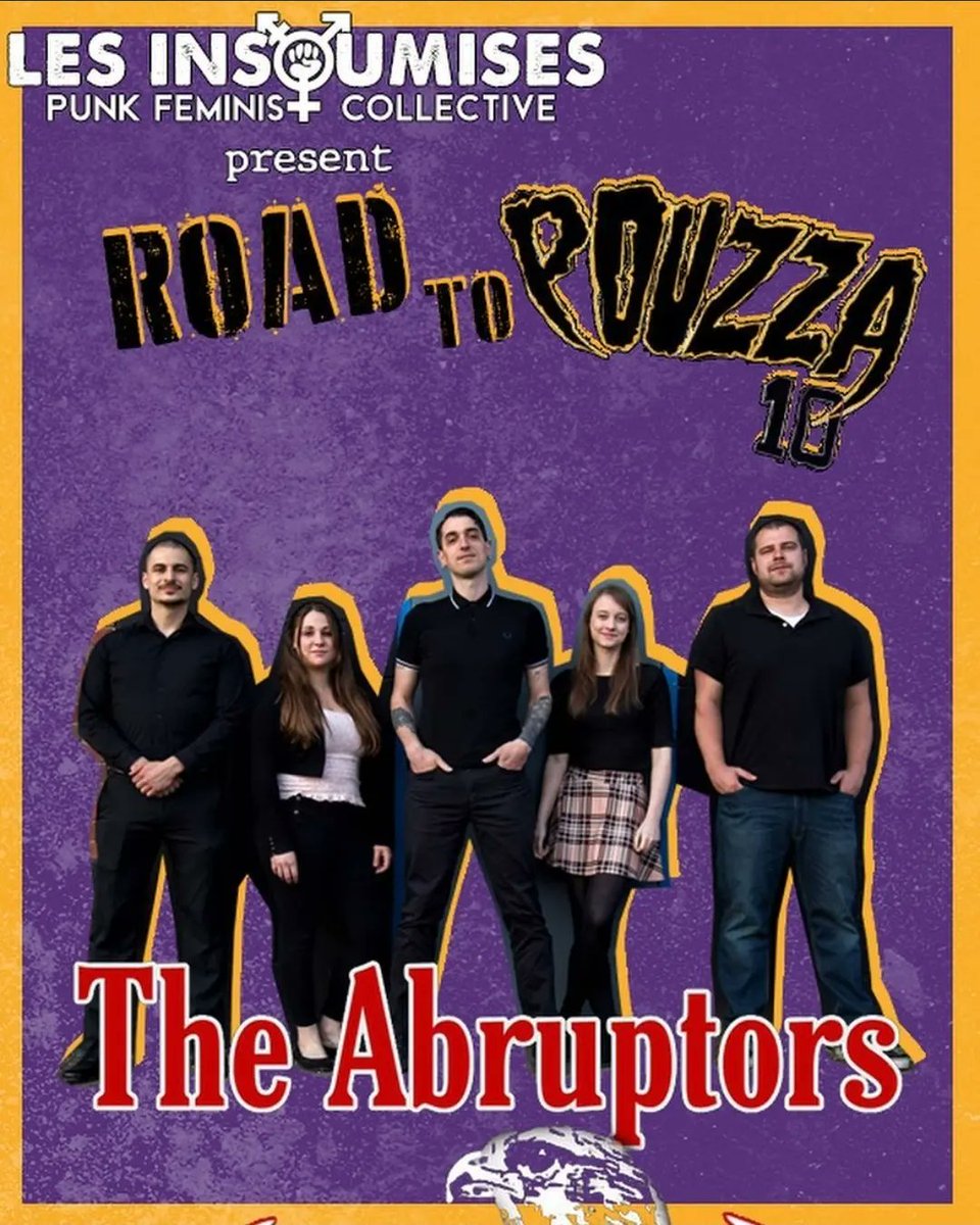 TheAbruptors's tweet photo. We were featured in a cool post supporting all women heading to Pouzza! Check out their stuff @lesinsoumisesmtl !!
#womenofpouzza #supportallwomen #pouzzafest #transwomen #dotheska #theabruptors #stomprecords #asianmanrecords https://t.co/sLmXjRba3Q