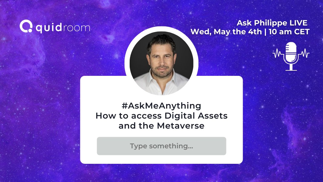 On May the 4th, 10 am CET, investors set off to a galaxy far, far away! Discover new worlds of opportunity in digital assets and metaverse. Join GenTwo's CEO @philippenaegeli to ask your questions about how all assets can be made bankable in his #Quidroom. quidroom.typeform.com/digital-asset