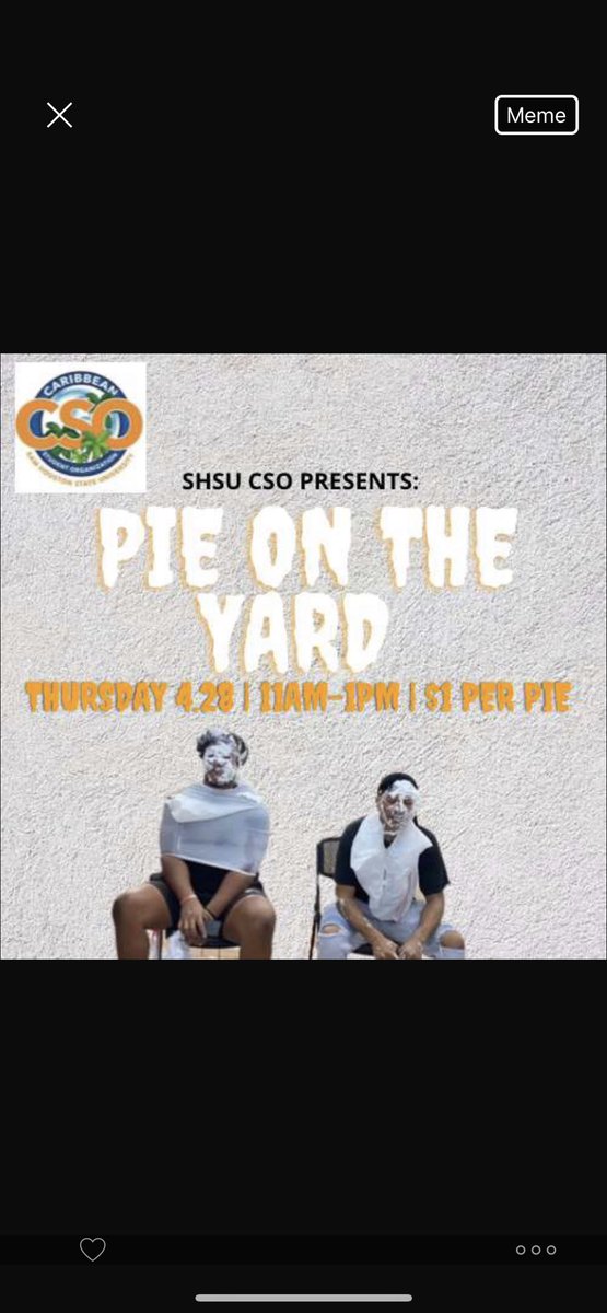 SHSUCSO's tweet photo. Come Pie your favorite eboard member! (Or least favorite eboard member) 🤣 We’re on the yard TODAY !🥳🥳 https://t.co/bUhxYgCU2C