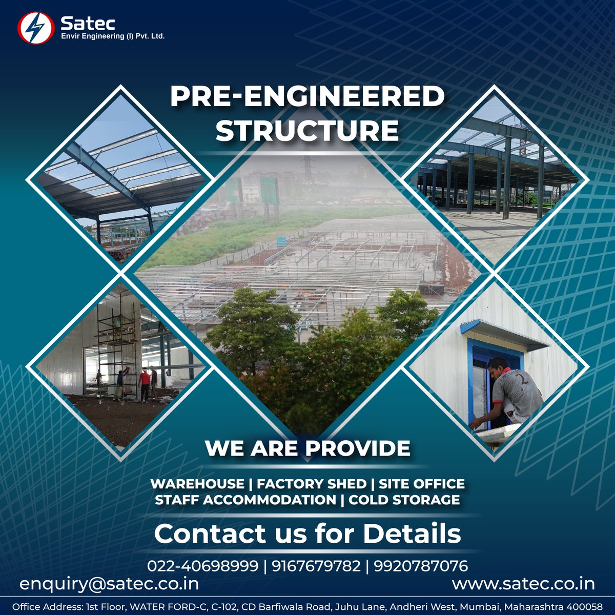 SatecEnvirEngg's tweet image. Pre Engineered Building Structure Manufacturer, Supplier at Best Price in India

#Satec #SatecEnvirEngineeringPvtLtd #PreEngineeredBuilding #PreEngineeredBuildingStructure #PEB #PreEngineeredSteelBuilding
