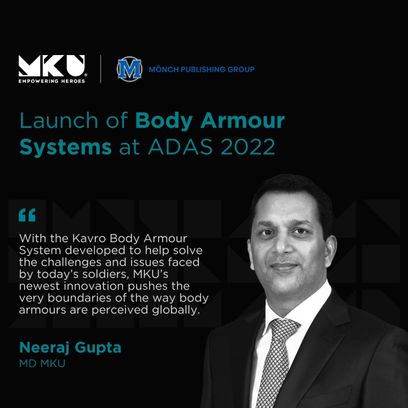 MKUofficial's tweet photo. Happy to announce that we have launched our next generation Kavro Body Armour System at ADAS in Manila this week. To know more about our latest innovation, read the article here - https://t.co/6IsXCwiq0E

#MKU #armedforces #ADAS2022