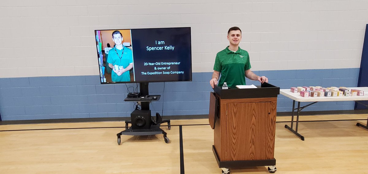 Yesterday Spencer Kelly shared his story of entrepreneurship with a group of 4th graders at Schoolcraft Elementary school!  It was great!