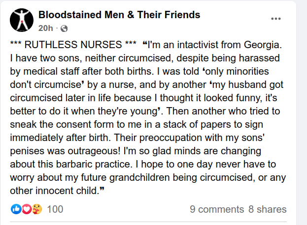 TheGuardianAn15's tweet photo. #BrotherK reports: https://t.co/roCdvMfHvC

Those 'nurses' (guardians of the patient) belong behind bars for their part in #medical #fraud/#malpractice and in the #sexual #assault and #battery of #children.

#Circumcision #paedocision #GenitalMutilation #BornPerfect #foreskin https://t.co/lFZ3TPbcCp