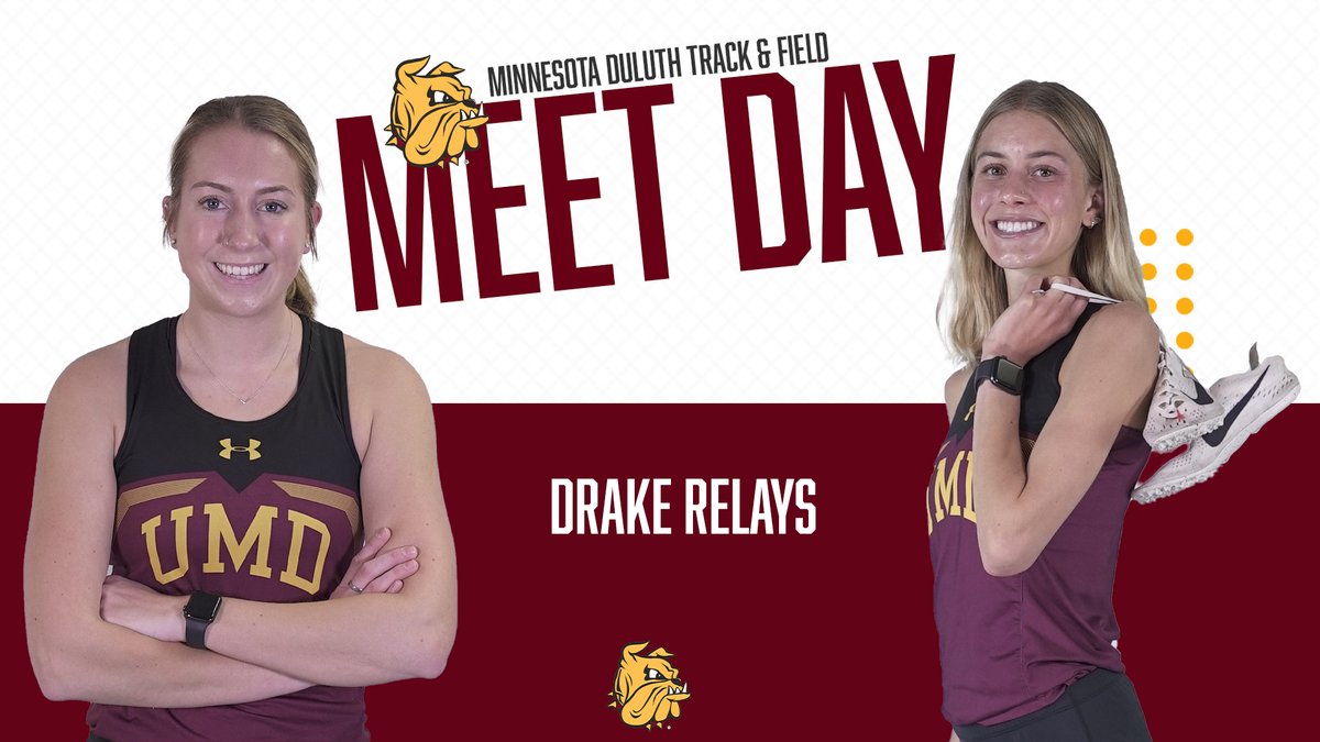 UMDBulldogs's tweet photo. Good luck to our Bulldogs who are competing at the Drake Relays this evening!

📊: https://t.co/jPOAMu9qTx
🖥️: https://t.co/U5rMWErTq2

@UMDTFCC // #BulldogCountry https://t.co/Rb3eHbAPhm