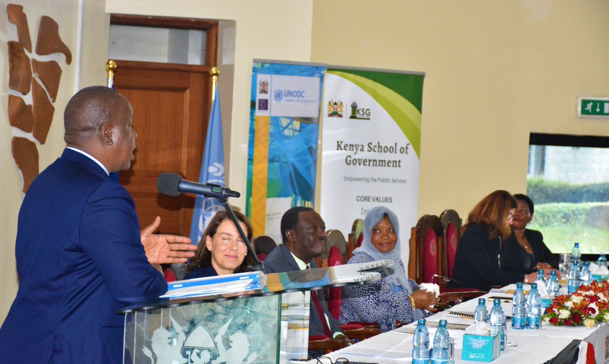 KSGKenya's tweet photo. KSG’s Director General Ludeki Chewya also exchanged an MOU with the PS State Department of Correctional Services Hon. Safina Kwekwe, that will extend the partnership between the two institutions to ensure all the targeted 1000 recruited are trained. 4/5 https://t.co/6bxl1t4A87