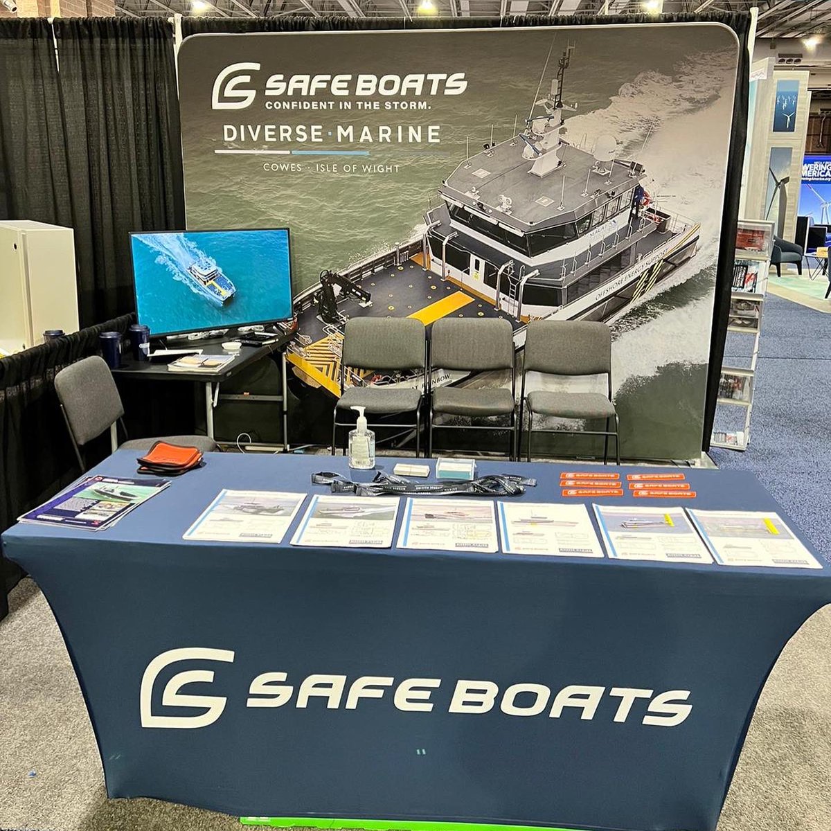 It is our final day exhibiting with our partners @safeboats at the International Partnering Forum (IPF) 2022 in Atlantic City, USA. 

#DiverseMarine #IPF #InternationalPartneringForum #USOffshoreWind #USOffshoreWind