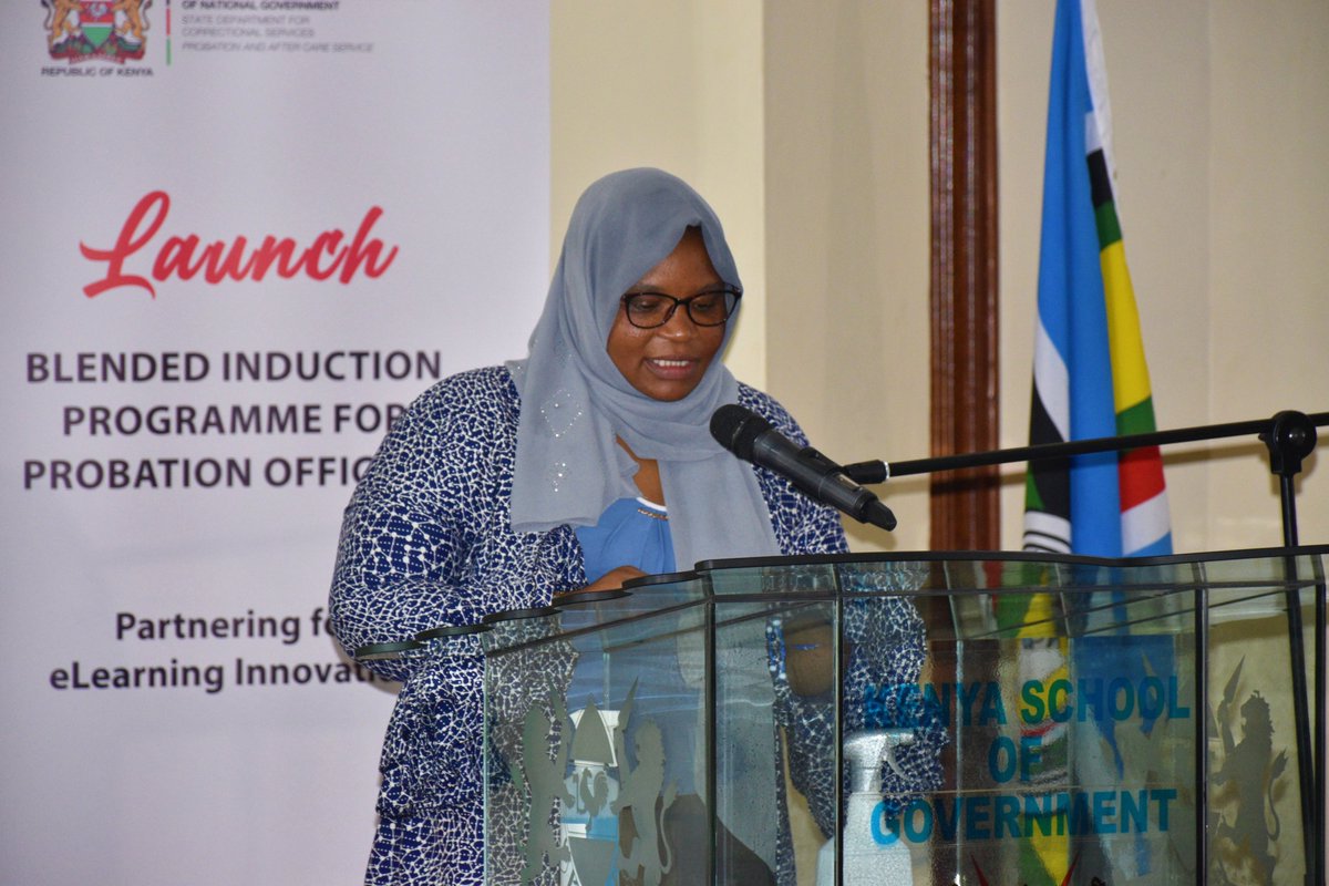 KSGKenya's tweet photo. The CS interior Dr.  Fred Matiangi today presided over the launch of the Induction Program for Probation Officers at KSG Lower Kabete.1/5 @InteriorKE @EUinKenya @PrisonsKe @UNODC_EA @NCTC_Kenya @CorrectionalKE https://t.co/F5NEHQT7Fr