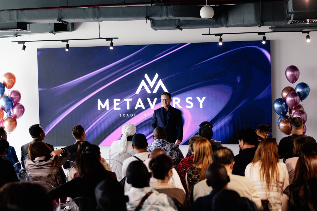 c1_no1's tweet photo. The time has come for the launch of the most exciting #Crowd1 product yet: Metaversy! This #crypto-based online trading game is sure to take the world by storm. What better way to get involved than to trade the #Metaverse. 
Get ready for #Metaversy!

#Crowd1vision2022 https://t.co/cOFGRFumDZ