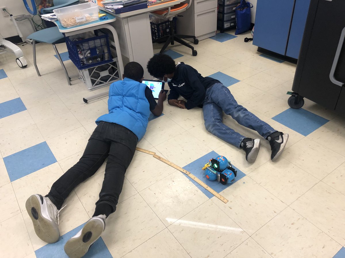 Problem solving with Dash and the gripper. Students code robot to pick up the cube and ball <a href="/janfirst/">Janice Rickey</a> <a href="/DionneSturdiva1/">Dionne Sturdivant</a> <a href="/NHCSTechDept/">NHCS Tech Dept</a>
