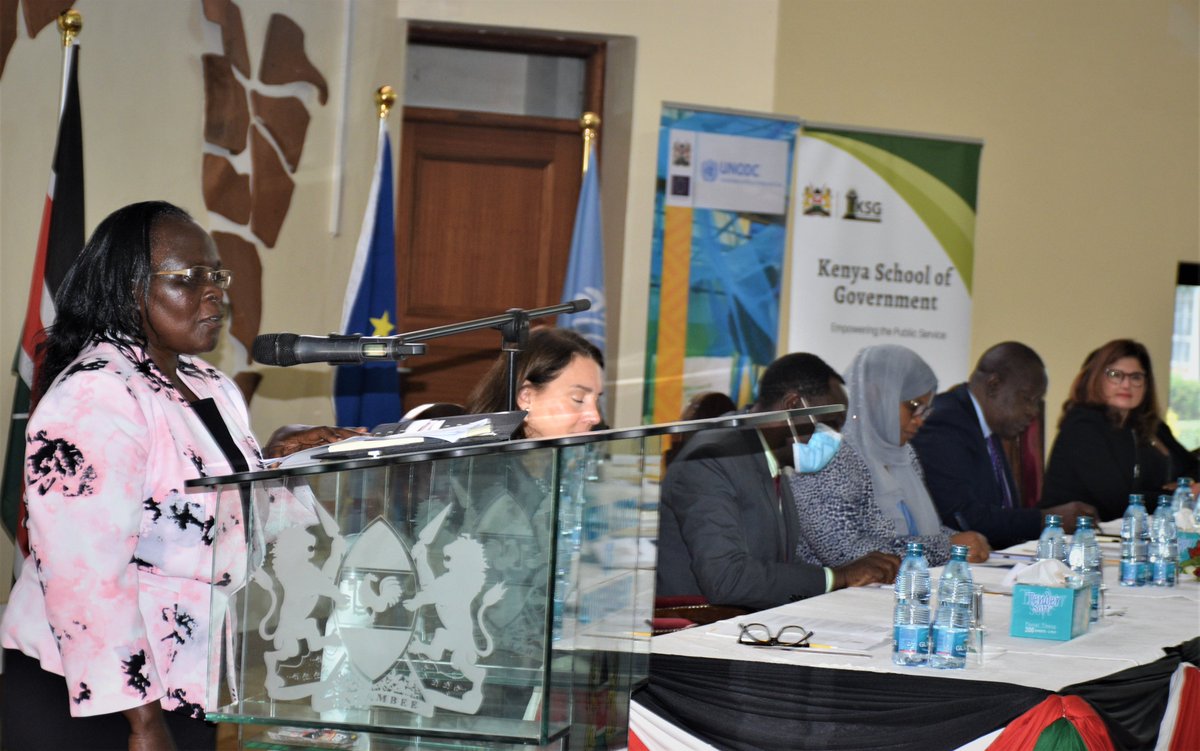 KSGKenya's tweet photo. Also present at the Launch was the European Union Ambassador Ms. Henriette Geiger, UN Deputy Regional Representative Ms. Sylvie Bertrand, Chairperson of the Community Service Orders Department Lady Justice Cecilia Githua and representative from other security stakeholders.5/5 https://t.co/nfPjCubiQq