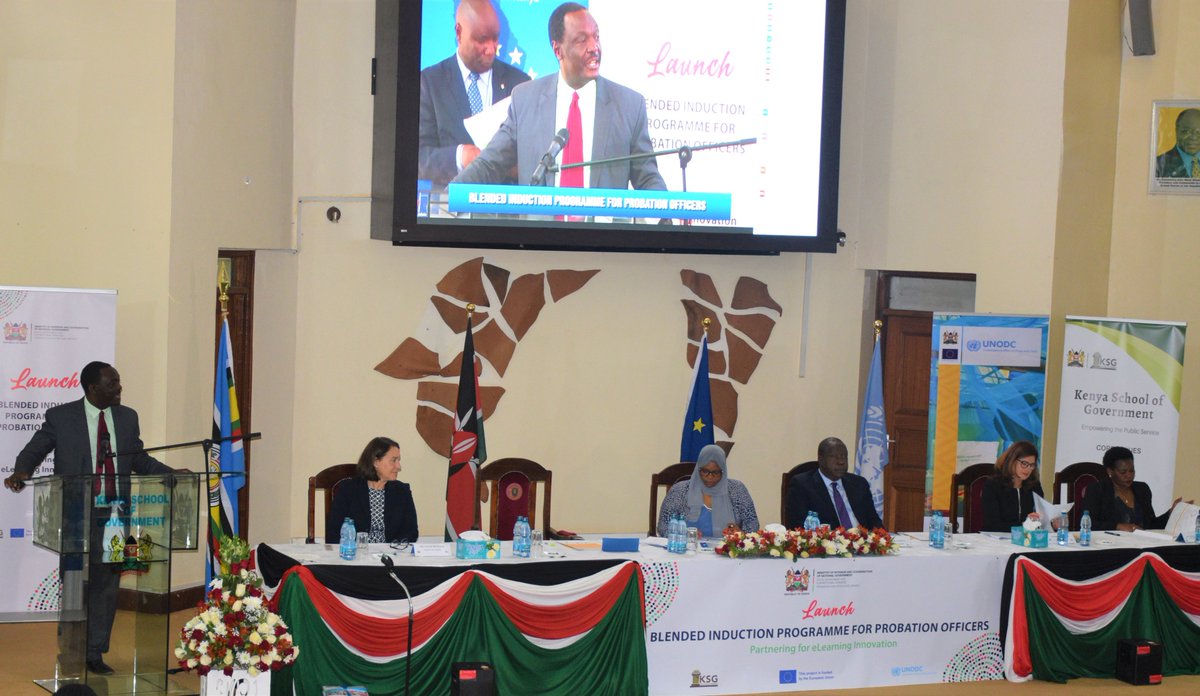 KSGKenya's tweet photo. Also present at the Launch was the European Union Ambassador Ms. Henriette Geiger, UN Deputy Regional Representative Ms. Sylvie Bertrand, Chairperson of the Community Service Orders Department Lady Justice Cecilia Githua and representative from other security stakeholders.5/5 https://t.co/nfPjCubiQq