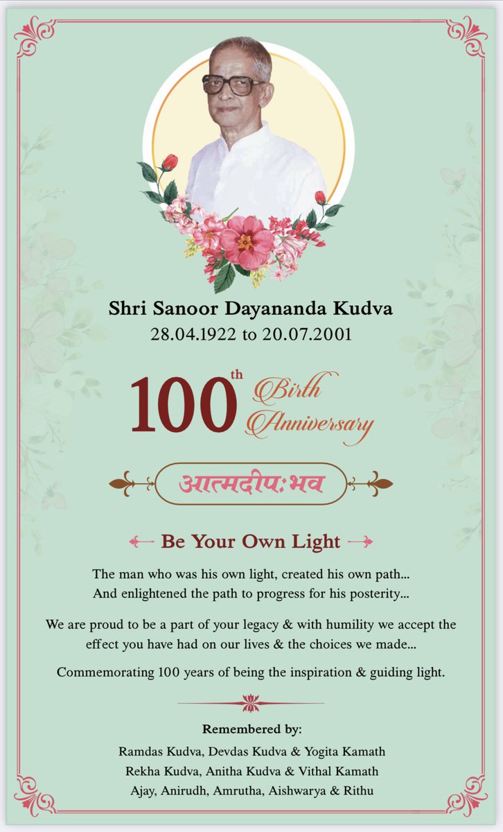 It’s been 100 years of inspiration…
Proud to be your legacy… GRANDPA!!!