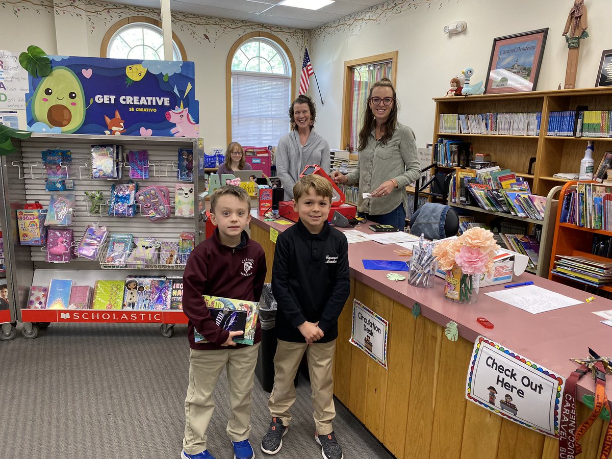 CaravelAcademy's tweet image. Students have been enjoying the PTC Book Fair all week.  Tonight is Family Night from 3pm - 7pm; join us for a fun evening!  

For more information visit this link:

bookfairs.scholastic.com/bookfairs/cpto…
#caravelacademy #caravelfamily #caravelptc #caravelbookfair @caravelptc