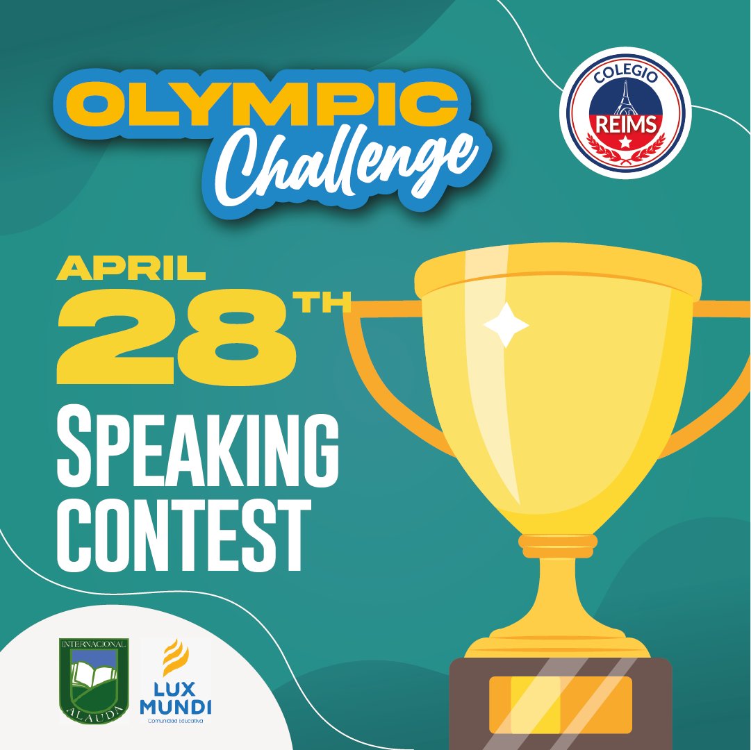 Ya vamos llegando al final de nuestro concurso internacional 🌎 "Olympic Challenge" y hoy tenemos el "Speaking Contest".

¡No se lo pierdan!

#SoyReims #Speaking #OlympicChallenge