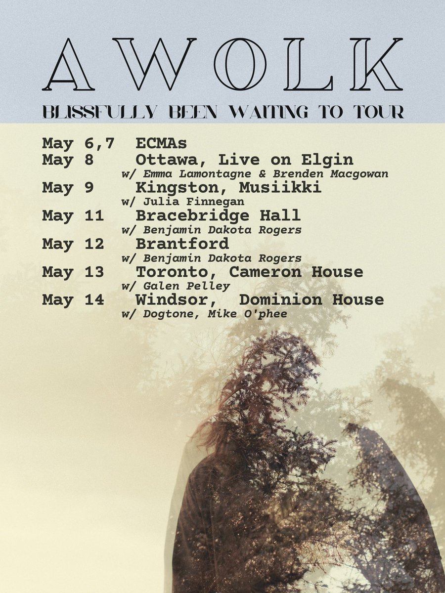 Awolk (@awolkmusic) on Twitter photo Hey <a href="/CFRC/">CFRC RADIO</a> I am going to be performing at Musiikki on Mon, May 9th! Headed across Ontario with the band :) Hey <a href="/CFRC/">CFRC RADIO</a> I am going to be performing at Musiikki on Mon, May 9th! Headed across Ontario with the band :)