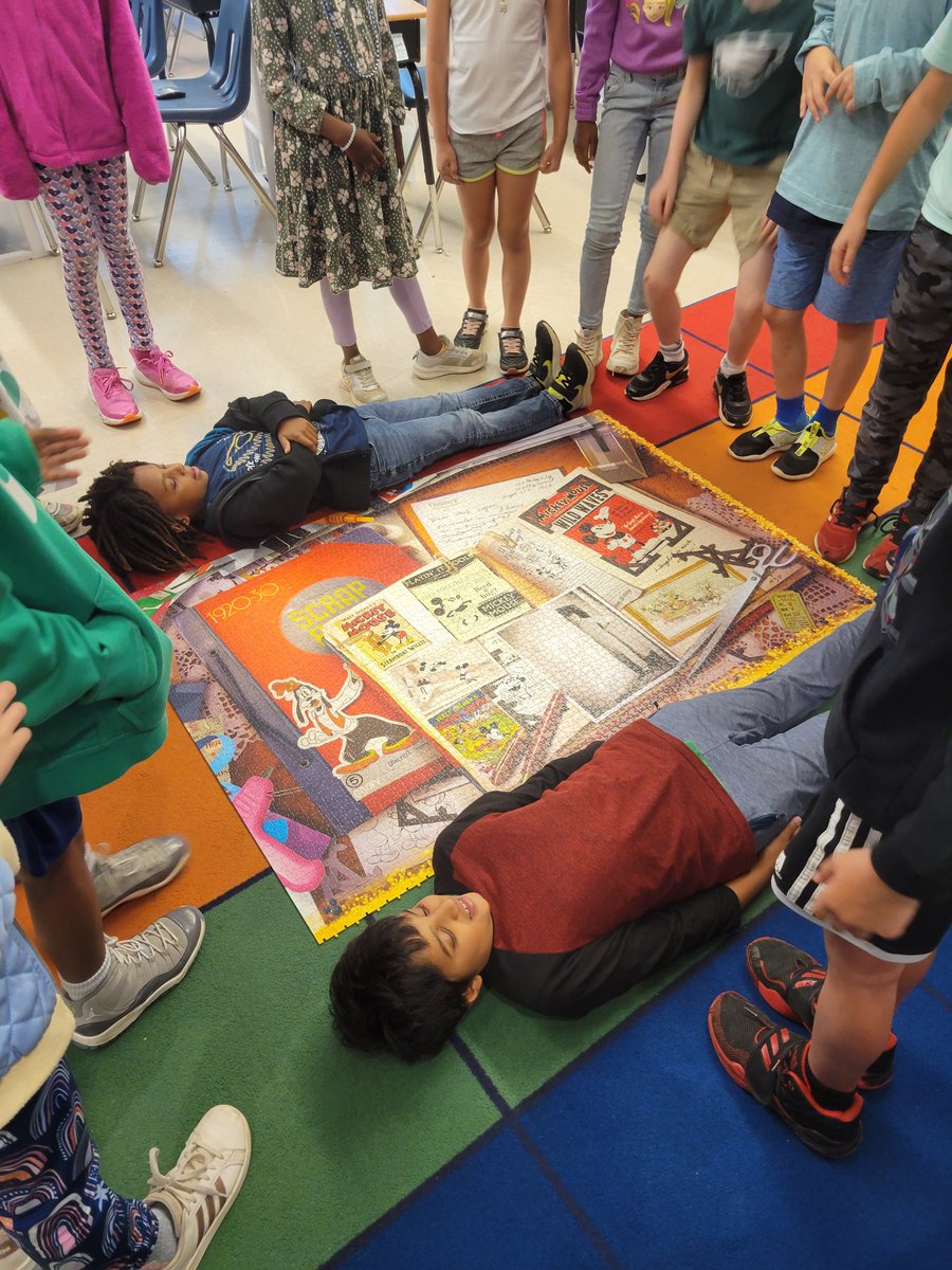 MsDReadsTooMuch's tweet photo. Measurement fun! Comparing the lengths of real life objects to their giant puzzle counterparts. Also a good reminder that finding the difference between measurements = subtraction!
(We also couldn't resist comparing ourselves to the length of the puzzle. 🤣)
#STEMifySPARK https://t.co/KS6iwizvFT