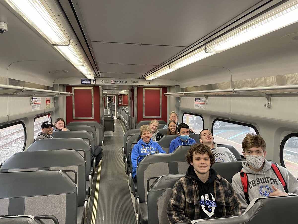 All aboard the Unified Track Express!  Next stop is the Penn Relays!  #titansrunasone