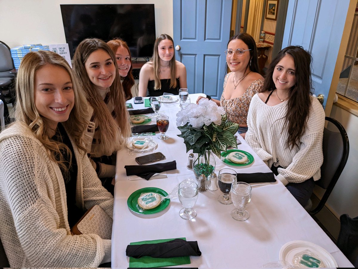 Our #RockVB Members of Rock Career Champions: Stephanie O'Donnell, Chelsie Wheeler, Paige Weeder, Erica Selfridge, Sydney Ryan, &amp; Sydney Montana. Thankful for this program! #rocknation <a href="/baldcareerguy/">Dr. John Rindy</a> <a href="/SRUCareer/">SRU Career Education</a> <a href="/sru_rotc/">Slippery Rock ROTC</a>