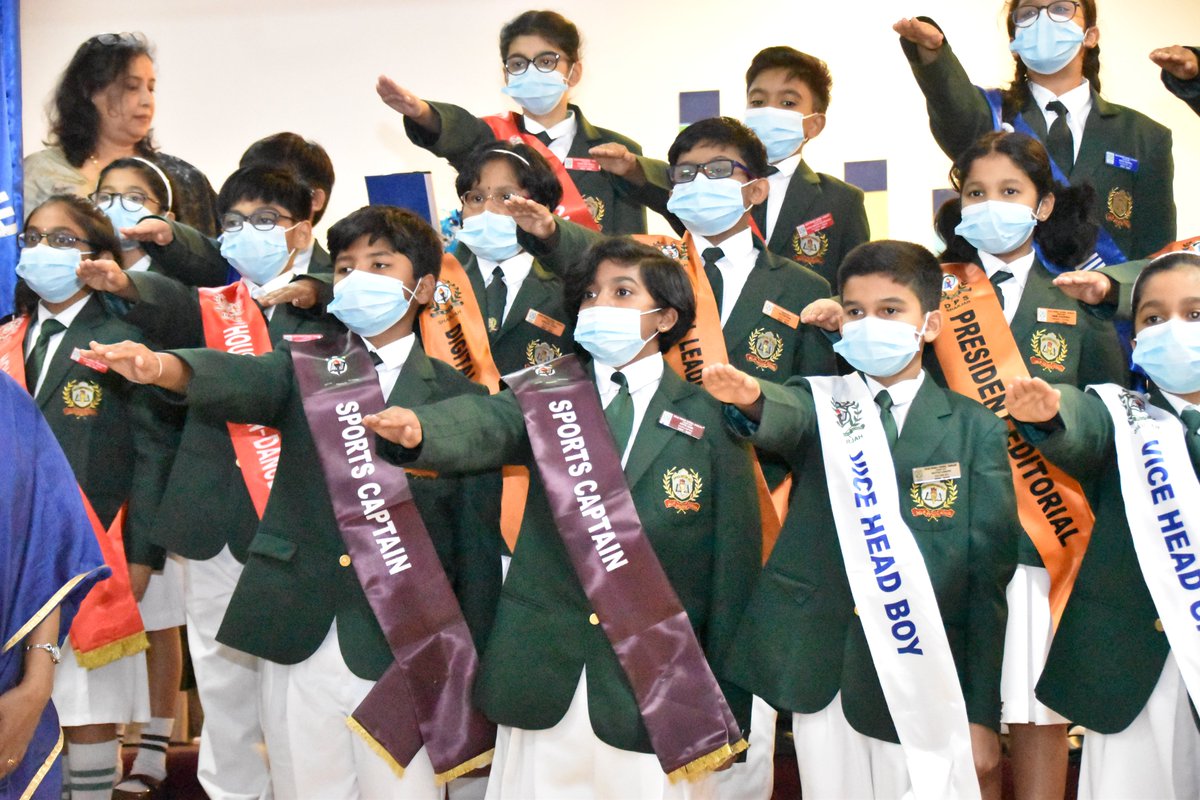 dpsshj's tweet photo. “Leadership is about impact, influence and inspiration. It’s about passion for excellence.” Investiture ceremony, one of the prestigious events of the academic year was held on 28th April in Delhi Private School, Sharjah, Primary Wing.
@shjspea
 #dpsshj #dpssharjah https://t.co/KlYfgidRjm