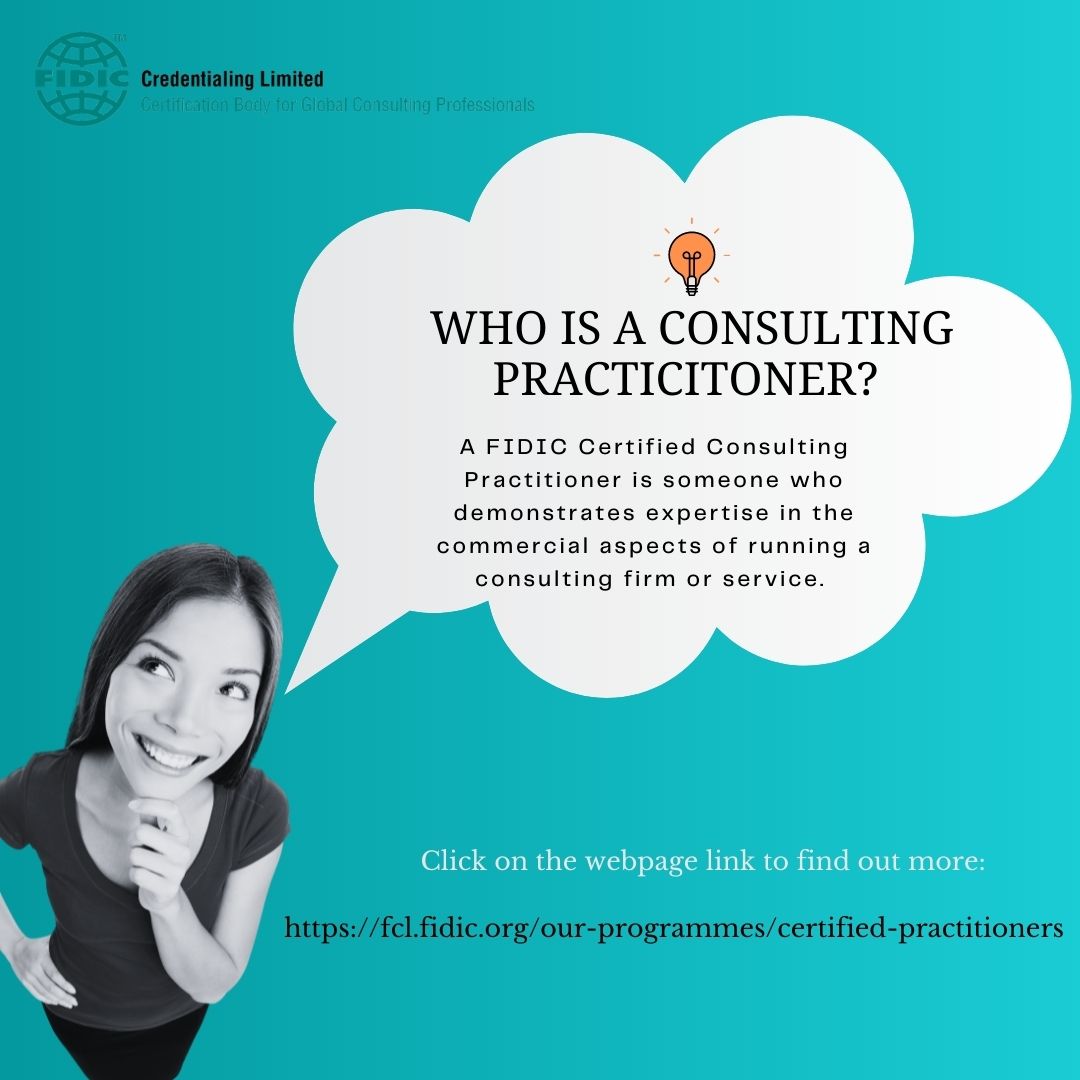 FCL_FIDIC's tweet photo. Wondering why you should apply for #FIDIC Certified Consulting Practitioner programme?
Read our article and join our international alumni!
Link: https://t.co/HmjRPEL3zH
#fclcertified #consulting #certification #fcl #professionaldevelopment https://t.co/R0itTqdty3
