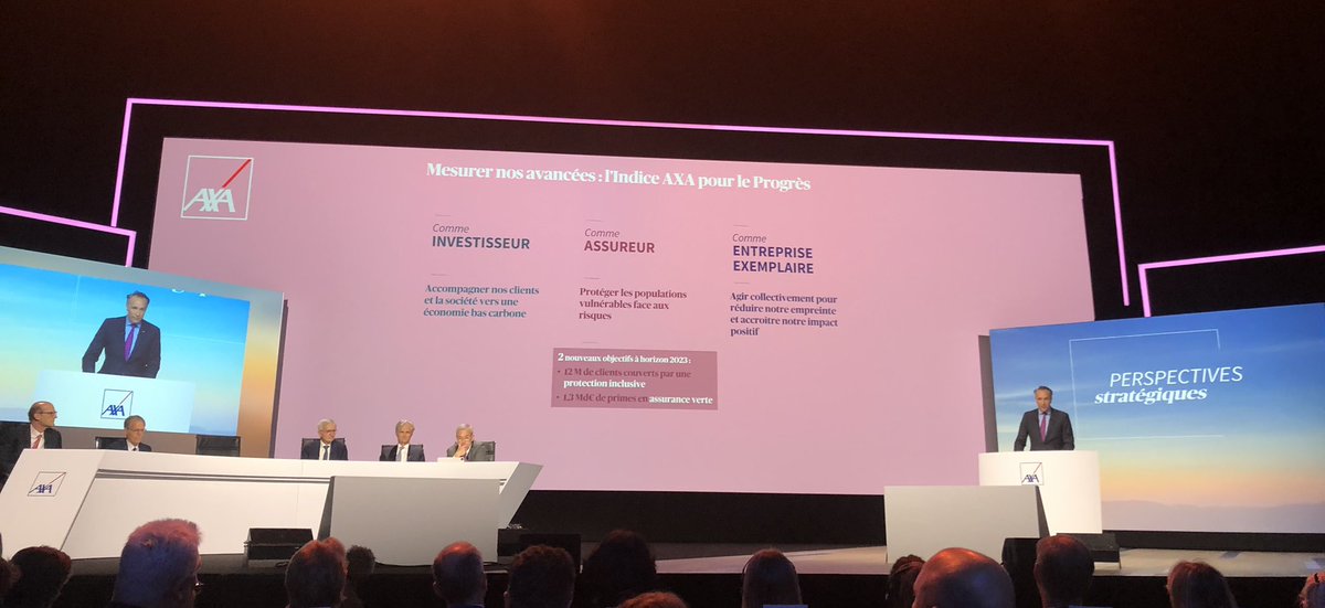 clararodsti's tweet photo. Assemblée Générale d’@AXA, intervention de @thomasbuberl ‘On ne peut pas se permettre de ralentir nos efforts’ sur la réduction de l’#empreinte #environnementale et l’#impact #social https://t.co/LKNSiGTgiM