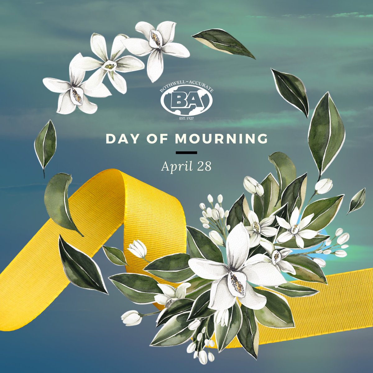 BothwellCo's tweet photo. #dayofmourning

The National Day of Mourning is a day to remember and honour those who have lost their lives or been injured at work and renew our collective efforts to promote and improve workplace health and safety and prevent more injuries, illnesses, and deaths. https://t.co/aL9khJx8E9