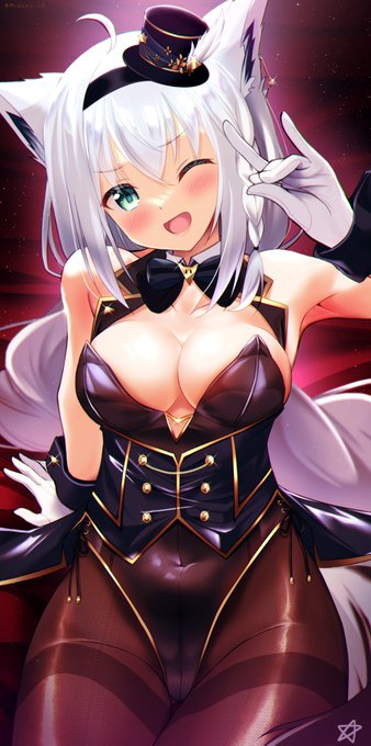 狐じゃーい!
#白上フブキ
#絵フブキ 