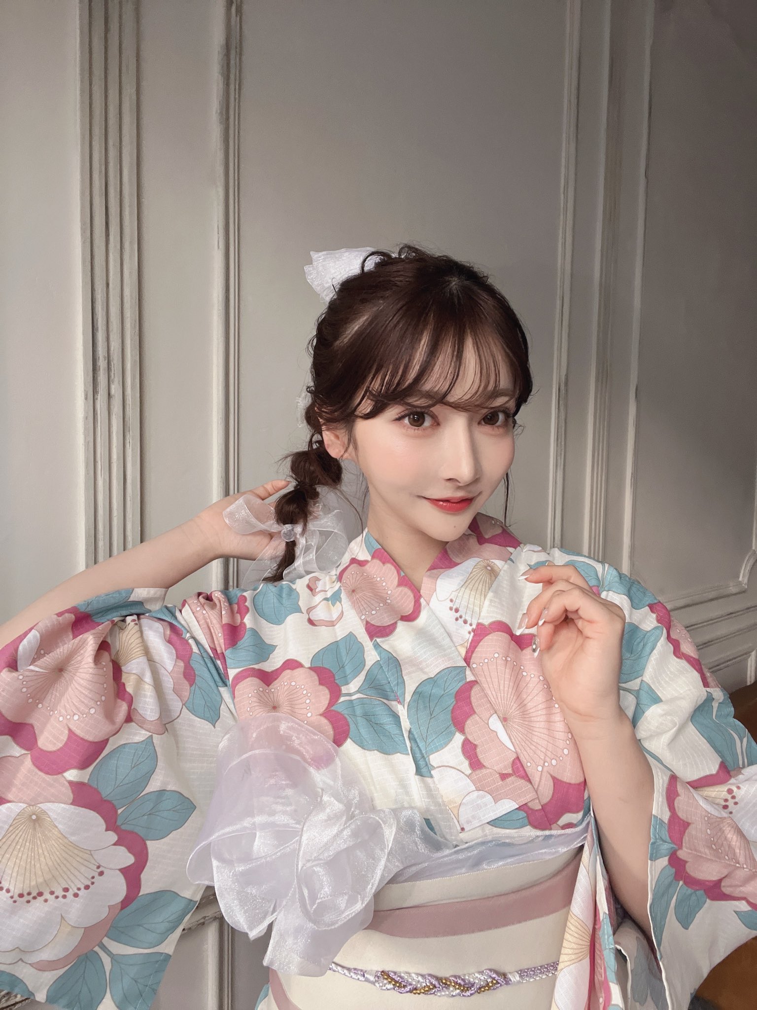 レトロガーリーピオニー浴衣 Rちゃん レトロガーリーピオニー浴衣 Rちゃん Riu × sugarnine Rちゃん