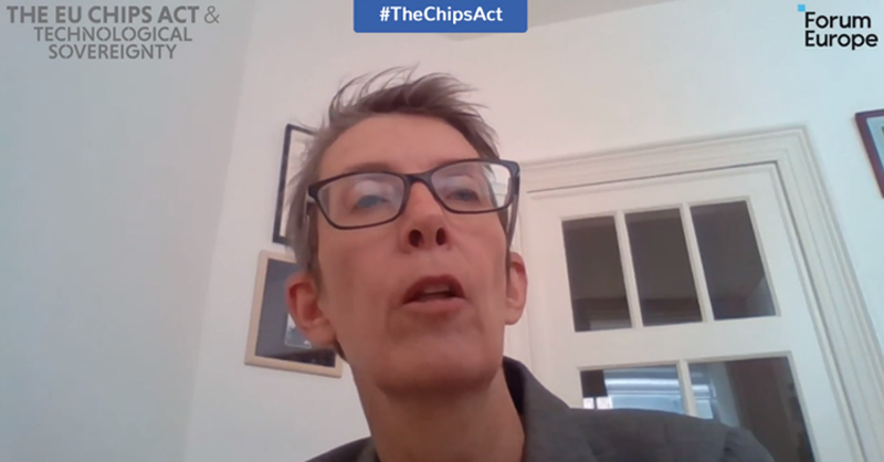 ForumEurope's tweet photo. The 1st panel of today’s #TheChipsAct Conference is focussing on Building Homegrown European Semiconductor Capacity. @AdamsonPaul is discussing this with @EvaKaili, Colette Maloney @DigitalEU, Lars Reger @NXP, @IChantzos and @rimaprivacy. 

Watch the session LIVE👇