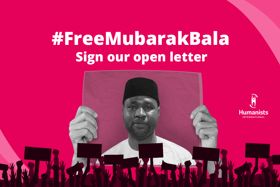Please sign this open letter from Humanists International to help free Mubarak Bala.

Mubarak  is a Nigerian Humanist who was sentenced to 24 years in prison because of Facebook posts deemed to be “blasphemous” and likely to cause a public disturbance.

humanists.international/2022/04/free-m…
