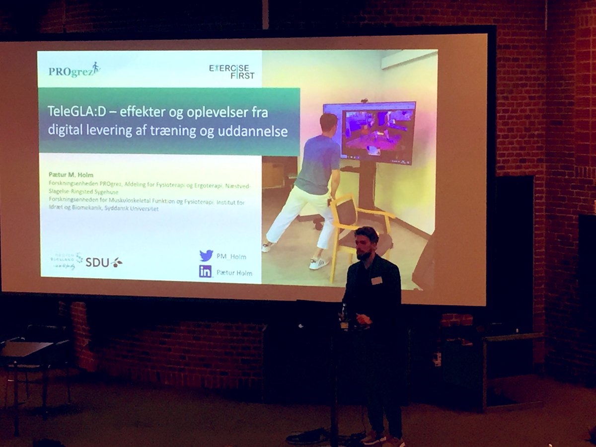 a_bricca's tweet photo. Do digital interventions play a role in managing #osteoarthritis? @PM_Holm enlighten the #exercisefirst audience 👏👏 https://t.co/deYgBDQnZf