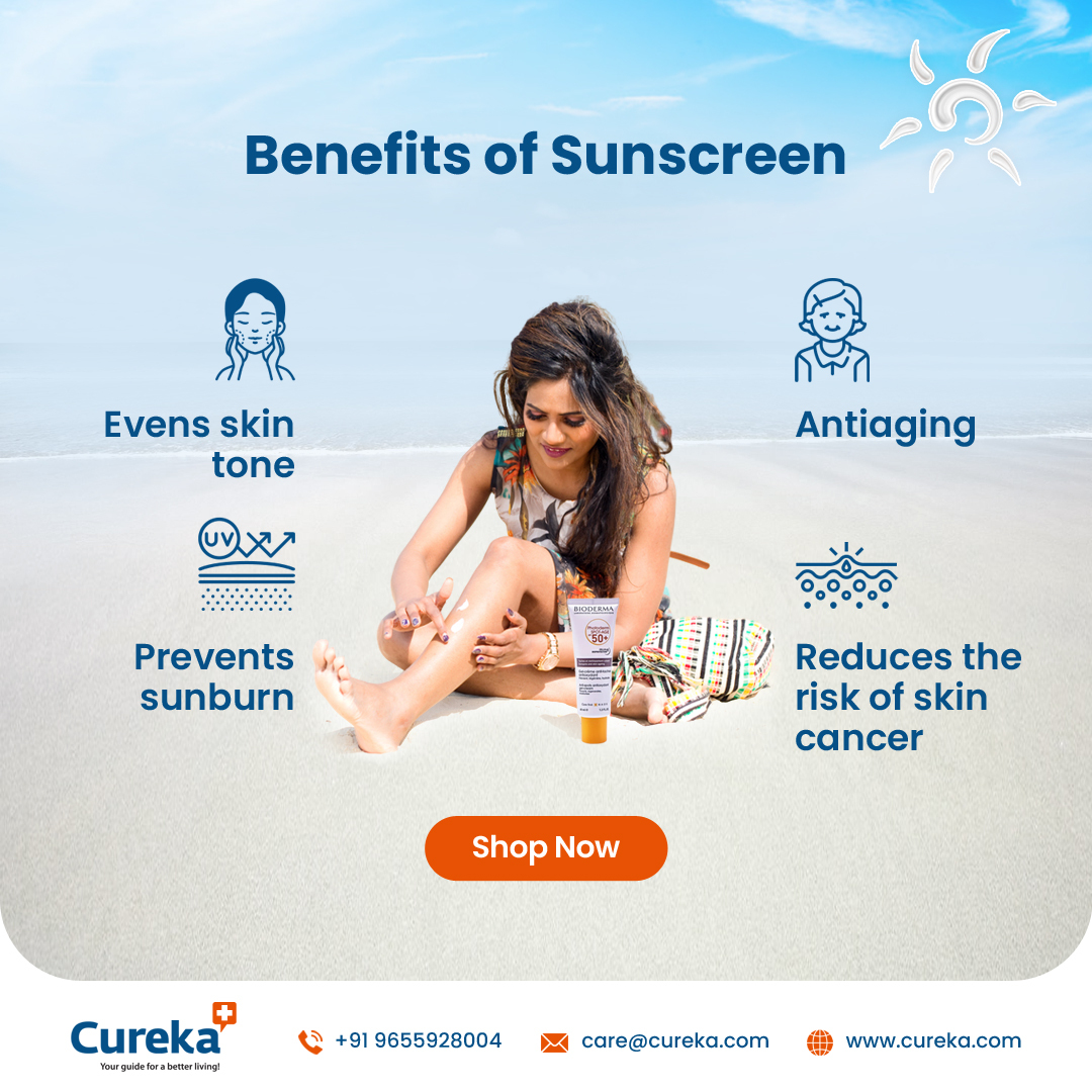CurekaStore's tweet photo. Get benefits of sunscreen - https://t.co/gcCBxvw8at
 
#antiaging #antiagingproducts #sunburns #sunburnrelief #sunscreen #youthfulskin #breakoutskin #naturalsunscreen #sunscreencream #evenskintone #skincancerprevention #womenskincare #skincareforwomen #healthyskin https://t.co/ZxLYo41z56