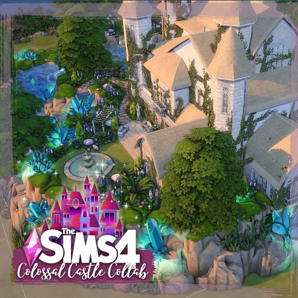 Cozy_Simmer's tweet photo. Another set of pics of my castle for the #TS4ColossalCastleCollab ! Only one more post and then we'll go back to my regular scheduled posts! I hope at least hehe! โฅ Anyways, I really love the lil seating space under the tree! https://t.co/QjUuF9WX1I
