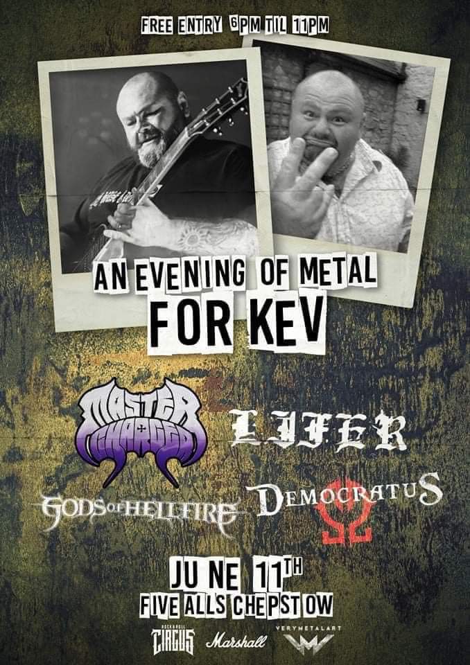 Next event for The Rock'n'Roll Circus Events Team is this little FREE ENTRY event at The Five's in Chepstow June 11th