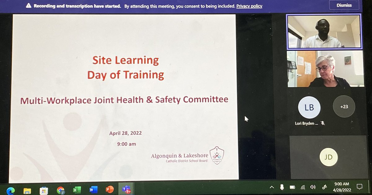 MrJRDurkin's tweet image. Site Learning Day of Training has started @alcdsb on National Day of Mourning. Amazing work being done by all members of the MWJHSC and the local reps to keep all workers safe in ALCDSB.  @BradReitzel @iseghayan @lamarcmi #equity #Wellbeing #MYSP #innovation