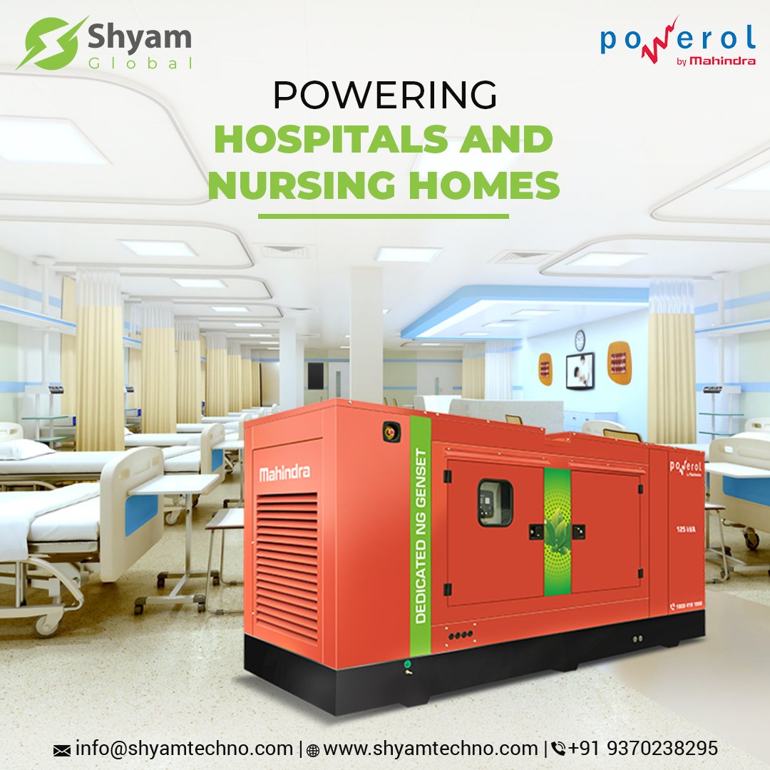 ShyamLtd's tweet photo. Providing power backup to hospitals and nursing homes to keep the pulse of the nation always on.
.
.
.
#shyampowersolutions #shyam #shyamglobal #environmentsafe #reducespollution #cleanandgreen #uninterruptiblepowersuppy #continuouspowersupply #powerlifting #power https://t.co/zcCSqEDj1g