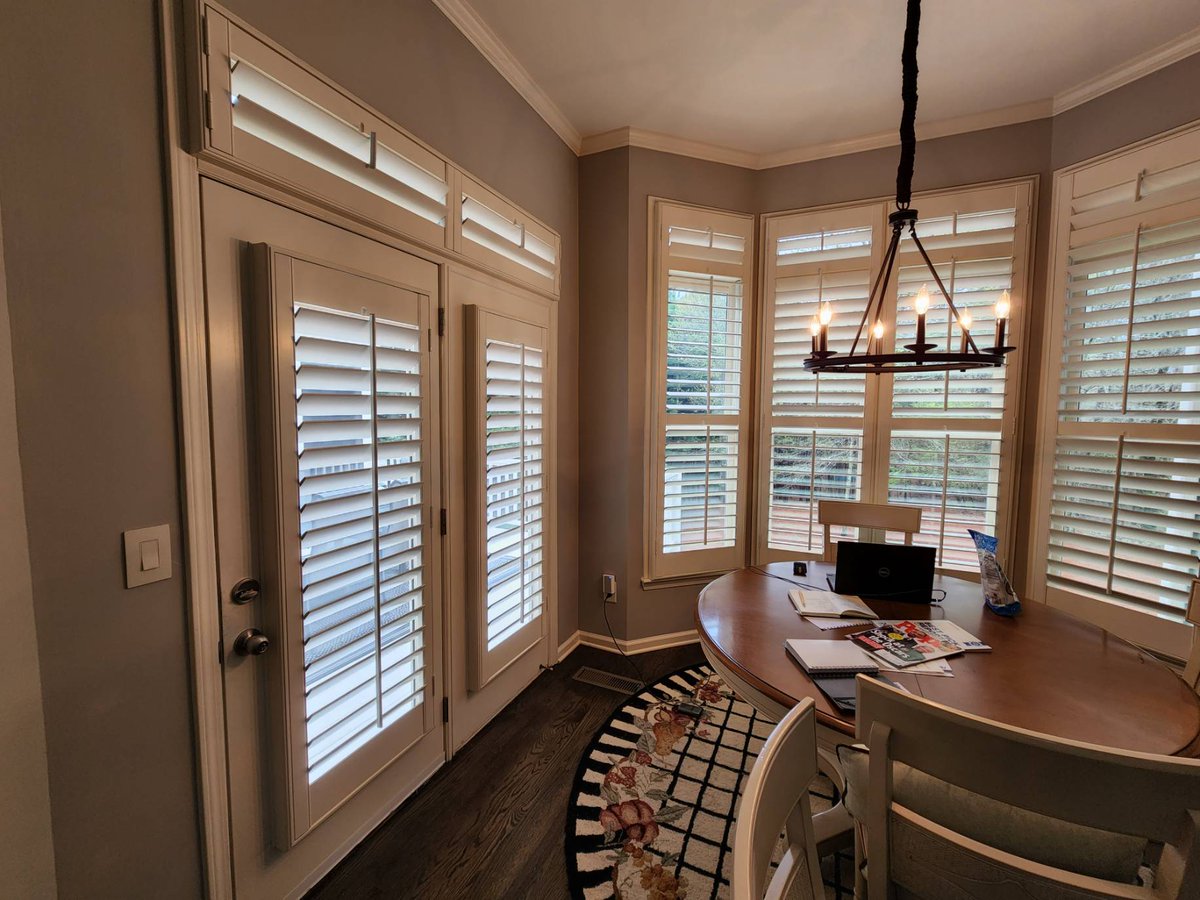 TheShutterSpec2's tweet image. More happy clients!  What a transformation these shutters make to a space!